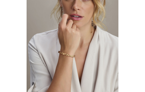 Armband, 14krt.goud (Lengte: 19 cm.) - 23587