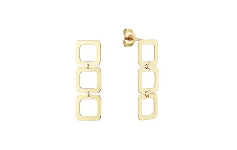 Jackie Oorhangers, 14krt.goud "Laguna Studs" - 23606