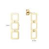 Jackie Oorhangers, 14krt.goud "Laguna Studs" - 23606