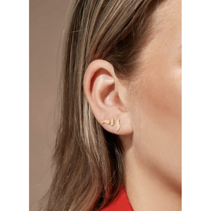 Jackie Oorknoppen, 14krt.goud "Carnavale Studs" - 23607
