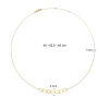 Jackie Collier, 14krt.goud "Laguna Necklace" (lengte: 40-45cm.) - 23608 Jackie Collier, 14krt.goud "Laguna Necklace" (lengte: 40-45cm.) - 23608
