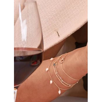 Jackie Armband, 14krt.goud "Giardino Segreto" (lengte verstelbaar: 16-18cm.) - 23647 Jackie Armband, 14krt.goud "Giardino Segreto" (lengte verstelbaar: 16-18cm.) - 23647