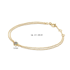 Jackie Armband, 14krt.goud "Giardino Segreto"  (lengte verstelbaar: 16-18cm.) - 23647