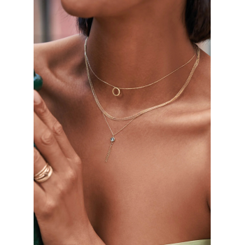Jackie Collier, 14krt.goud "Giardino Segreto Necklace" (lengte: 40-45mm.) - 23648 Jackie Collier, 14krt.goud "Giardino Segreto Necklace" (lengte: 40-45mm.) - 23648