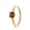 RIng, 14krt.goud met rookkwarts (6mm.) - 23655