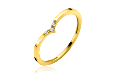Zinzi Ring, Model ZGR529 14krt.goud met zirkonia - 23696