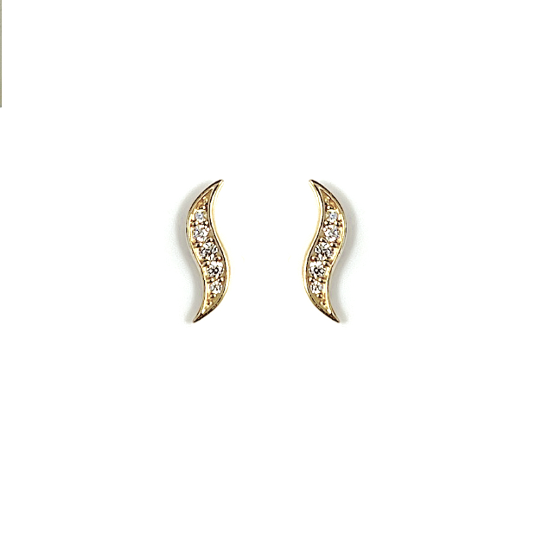Zinzi Oorknoppen, model ZGO516 14krt.goud met zirconia (9mm.) - 23698 Zinzi Oorknoppen, model ZGO516 14krt.goud met zirconia (9mm.) - 23698