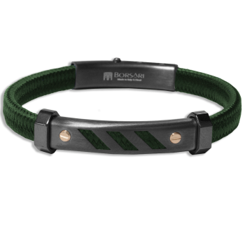 Borsari Gioielli heren armband, BR-NAUTICO92 Groen - 23712