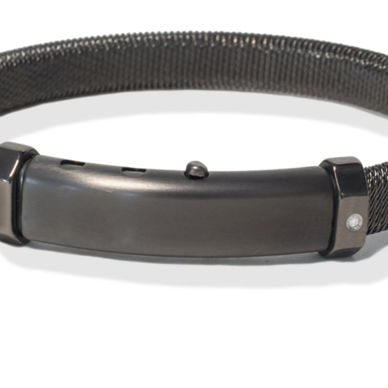 Borsari Gioielli heren armband, BRSTAU15 Zwart - 23719