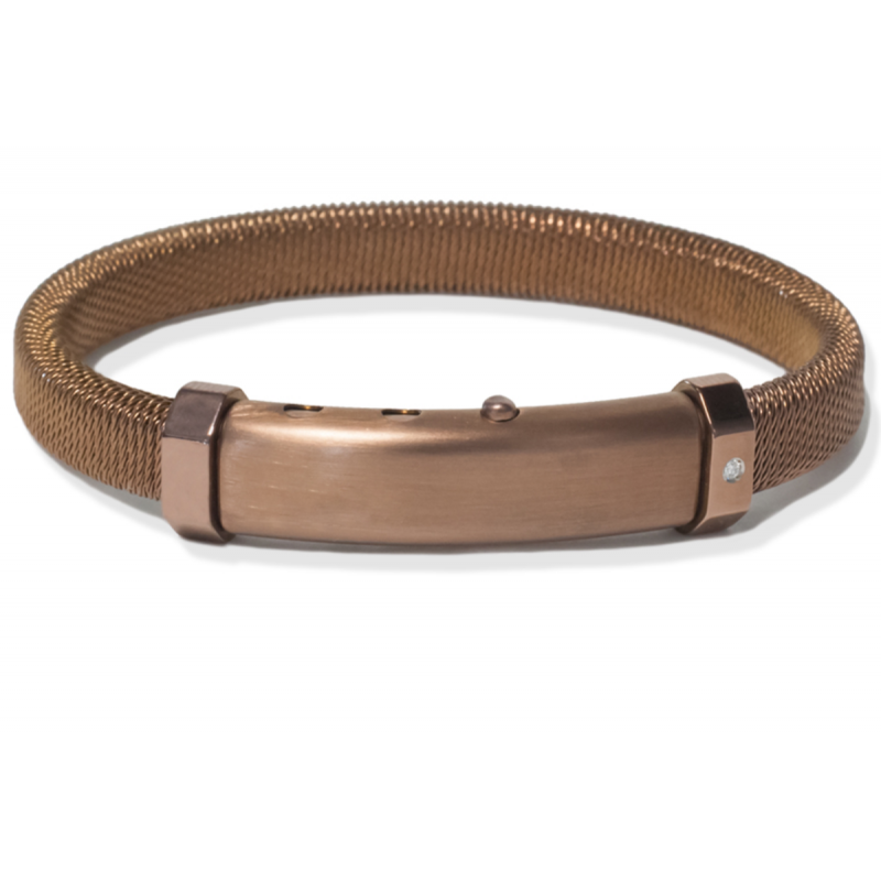 Borsari Gioielli heren armband, BRSTAU16 Bruin - 23720 Borsari Gioielli heren armband, BRSTAU16 Bruin - 23720