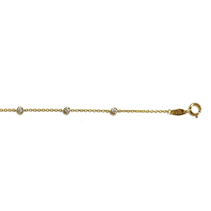 Armband, 14krt.goud (lengte: 17-19cm.) - 23722