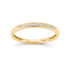 Ring, 14krt.rose-goud met diamant totaal 0,04ct.(maat 54) - 23734