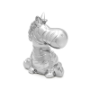Spaarpot, Zebra Zilverstad (5,5x17,2x6,4cm.) - 23740