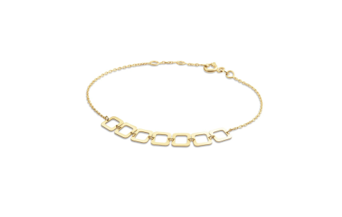 Jackie Armband, 14krt.goud "Laguna Bracelet" (lengte: 16-18mm.) - 23744