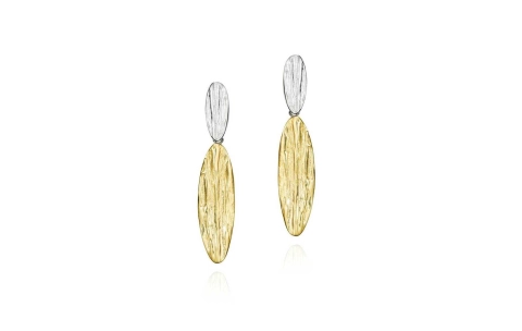 Jorge Revilla Oorhangers, zilver verguld Arizona Collection (lengte: 36mm.) - 23761