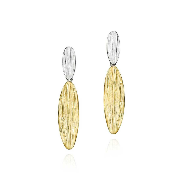 Jorge Revilla Oorhangers, zilver verguld Arizona Collection (lengte: 36mm.) - 23761 Jorge Revilla Oorhangers, zilver verguld Arizona Collection (lengte: 36mm.) - 23761
