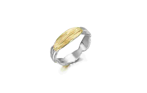 Jorge Revilla Ring, zilver/18krt.verguld Arizona Collection (maat: 18) - 23763