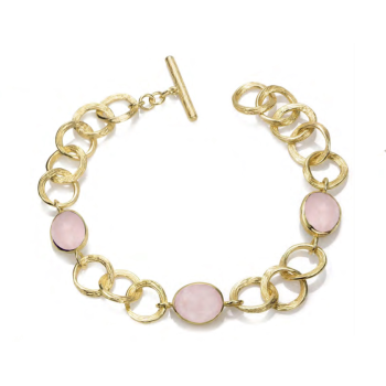 Jorge Revilla Armband, zilver verguld met Rose Quartz Shade Collection (lengte: mm.) - 23771 Jorge Revilla Armband, zilver verguld met Rose Quartz Shade Collection (lengte: mm.) - 23771