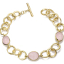 Jorge Revilla Armband, zilver verguld met Rose Quartz Shade Collection (lengte: mm.) - 23771