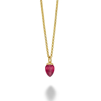 Jorge Revilla Hanger, zilver verguld met Robijn Pendulum Collection excl.collier (lengte: 14mm.) - 23792 Jorge Revilla Hanger, zilver verguld met Robijn Pendulum Collection excl.collier (lengte: 14mm.) - 23792