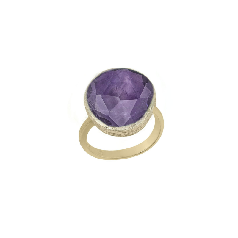 Jorge Revilla Ring, zilver verguld met Amethist Shade Collection (maat verstelbaar) - 23800 Jorge Revilla Ring, zilver verguld met Amethist Shade Collection (maat verstelbaar) - 23800