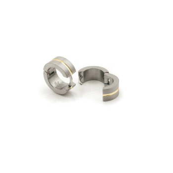 Boccia Oorringen, titanium/bicolour model 0503-03 (12x6mm.) - 23803