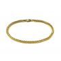 Fjory Armband, 14krt.goud met massief zilveren kern spiga 3mm. (lente:19cm.) - 23828