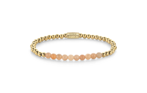 Rebel and Rose Armband Sunstone meets Yellow Gold 4mm (16,5cm) - 23840