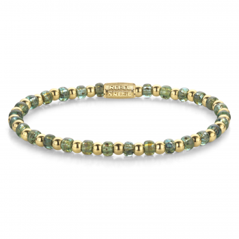 Rebel and Rose Armband Mix Glass Rocks Secret Garden Gold 4mm (16,5cm) - 23849 Rebel and Rose Armband Mix Glass Rocks Secret Garden Gold 4mm (16,5cm) - 23849