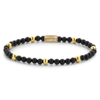 Rebel and Rose Armband Black Panther - 18 ct yellow gold ionplated 4mm (16,5cm) - 23855 Rebel and Rose Armband Black Panther - 18 ct yellow gold ionplated 4mm (16,5cm) - 23855