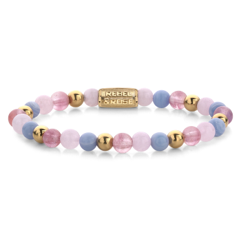 Rebel and Rose Armband Pink Summer Vibes 6mm (16,5cm) - 23859 Rebel and Rose Armband Pink Summer Vibes 6mm (16,5cm) - 23859