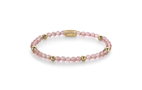 Rebel and Rose Armband Cherry Rose - 18 ct yellow gold ionplated 4mm (16,5cm) - 23861