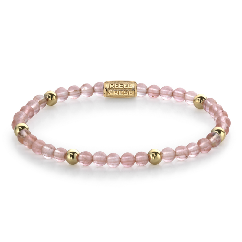 Rebel and Rose Armband Cherry Rose - 18 ct yellow gold ionplated 4mm (16,5cm) - 23861 Rebel and Rose Armband Cherry Rose - 18 ct yellow gold ionplated 4mm (16,5cm) - 23861