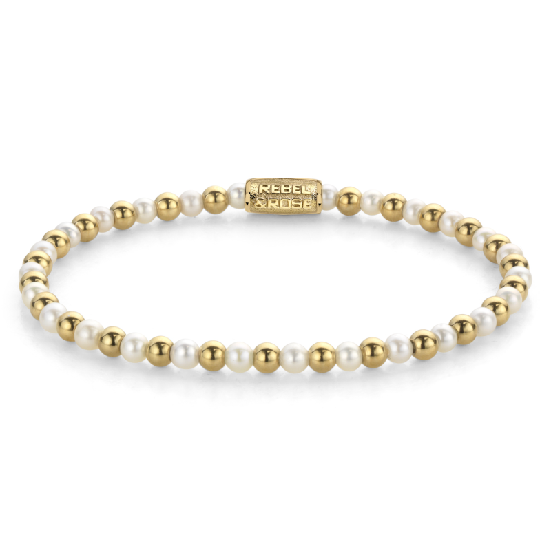Rebel and Rose Armband Mix Pearl Gem 4mm (16,5cm) - 23879 Rebel and Rose Armband Mix Pearl Gem 4mm (16,5cm) - 23879