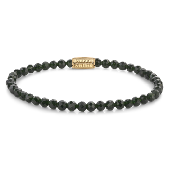 Rebel and Rose Armband Green Glam Rocks Gold 4mm (16,5cm) - 23883 Rebel and Rose Armband Green Glam Rocks Gold 4mm (16,5cm) - 23883