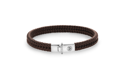 Rebel and Rose Armband Small Braided Apollo Cognac (17,5cm) - 23886