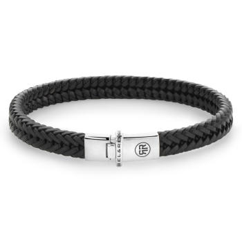 Rebel and Rose Armband Small Braided Apollo Black (maat M:17,5cm) - 23887 Rebel and Rose Armband Small Braided Apollo Black (maat M:17,5cm) - 23887