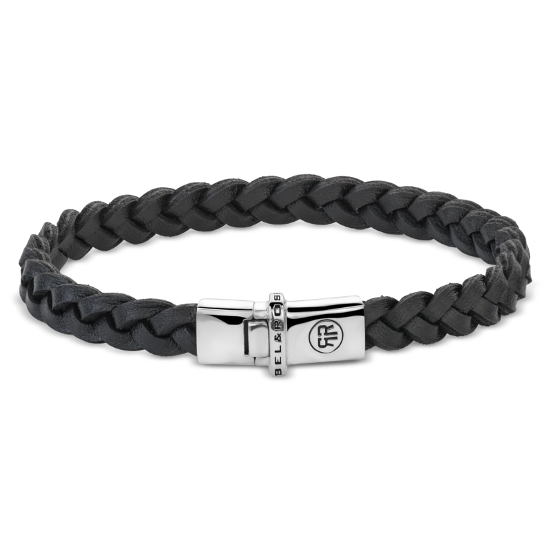 Rebel and Rose Armband Small Braided Raw Black (17,5cm) - 23889 Rebel and Rose Armband Small Braided Raw Black (17,5cm) - 23889