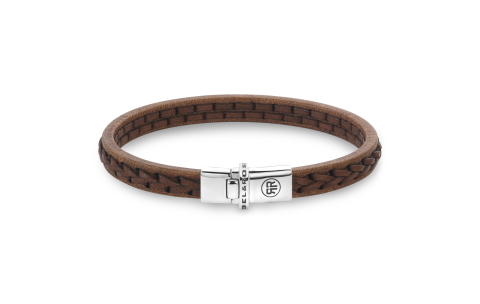 Rebel and Rose Armband Single Stranded Cognac (16,5cm) - 23892