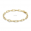 Jackie Armband, 14krt.goud Tres Chic Boxlink  (lengte: 18,5cm.) - 23913