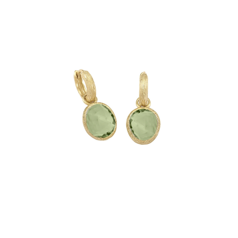 Jorge Revilla Oorhangers, zilver verguld met Aventurijn Shade Collection (lengte: 26mm.) - 23922 Jorge Revilla Oorhangers, zilver verguld met Aventurijn Shade Collection (lengte: 26mm.) - 23922