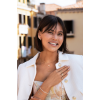 Jackie Collier, 14krt.goud "Festive sparkling Neclace" met wit topaas - 23952