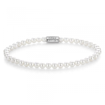 Rebel and Rose Armband Pearl Gem 4mm (maat S: 16,5cm) - 23964
