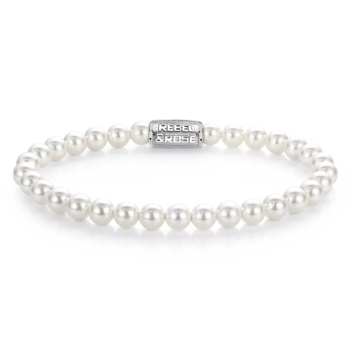 Rebel and Rose Armband Pearl Gem 6mm (maat S: 16,5cm) - 23965