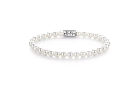 Rebel and Rose Armband Pearl Gem 6mm (maat S: 16,5cm) - 23965