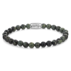 Rebel and Rose Armband Green Rocks 6mm. (maat S: 16,5cm) - 23967 Rebel and Rose Armband Green Rocks 6mm. (maat S: 16,5cm) - 23967
