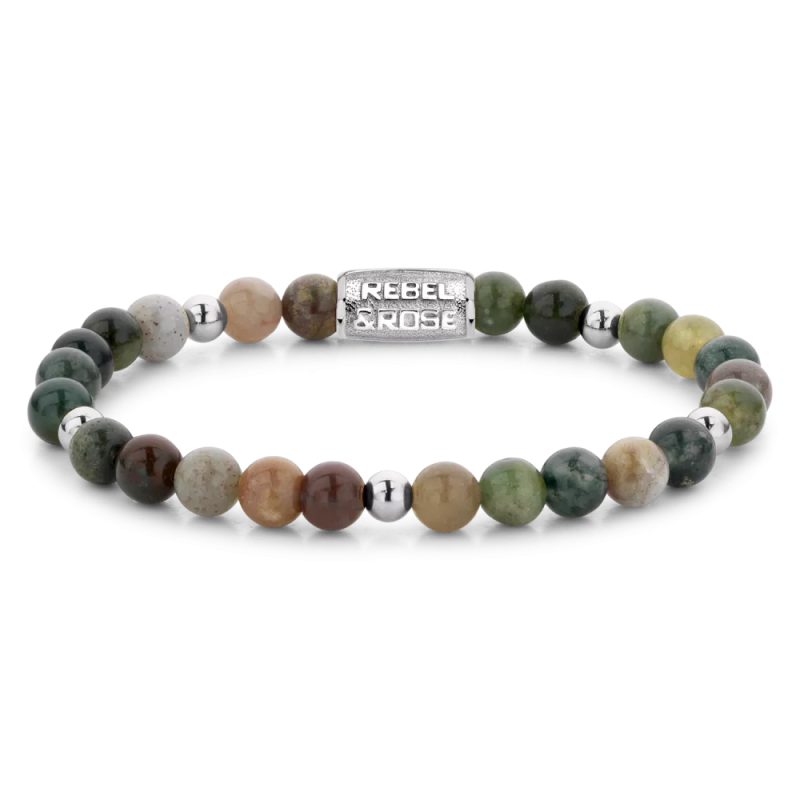 Rebel and Rose Armband Indian Summer Silver (maat S: 16,5cm) - 23970 Rebel and Rose Armband Indian Summer Silver (maat S: 16,5cm) - 23970