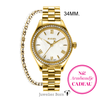 Zinzi  Dameshorloge, model TRESOR ZIW2434 (34mm.kast) - 23973
