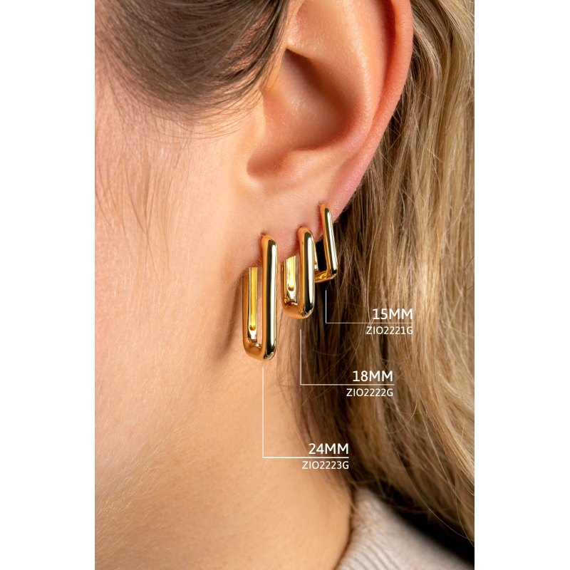 Zinzi Oorringen, model ZIO2222G (18x3mm.) - 24006 Zinzi Oorringen, model ZIO2222G (18x3mm.) - 24006