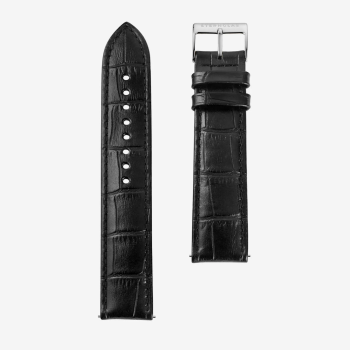 Sternglas-Horlogeband Heritage 20mm Zwart - 24007